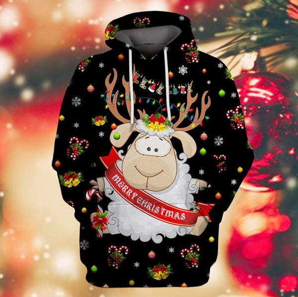Farmer Sheep Christmas 3D All Over Print | Adult | HP2379