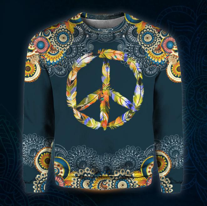 Feather Peace Sign 3D All Over Print | For Men & Women | Adult | HP1049-BehighStyle