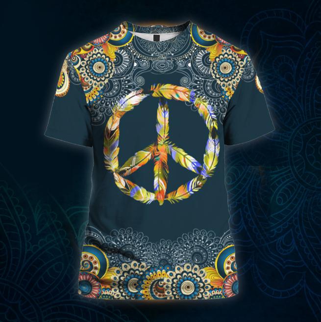 Feather Peace Sign 3D All Over Print | For Men & Women | Adult | HP1049-BehighStyle