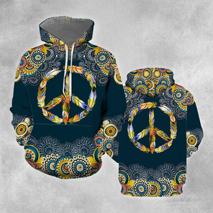 Feather Peace Sign 3D All Over Print | For Men & Women | Adult | HP1049-BehighStyle