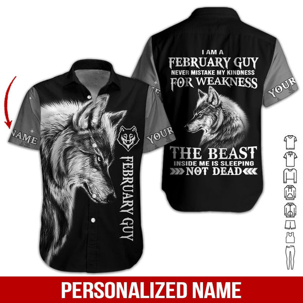 February Guy Custom Name Hawaiian Shirt | For Men & Women | HN601-BehighStyle