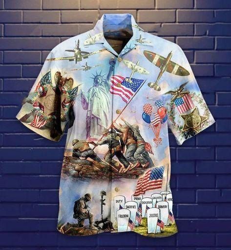 Felacia Memorial American Veterans Hawaiian Shirt | HW3157