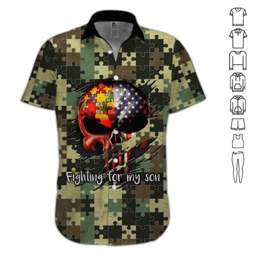 Fighting For My Son Hawaiian Shirt | For Men & Women | HW2531-BehighStyle