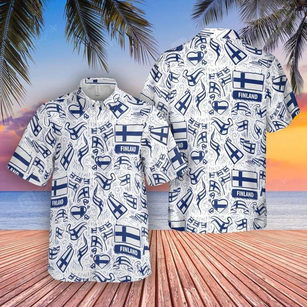 Finland Flag Hawaiian Shirt | For Men & Women | HW2156-BehighStyle