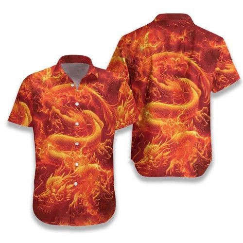 Fire Asian Dragon Hawaiian Shirt | For Men & Women | HL3028-BehighStyle