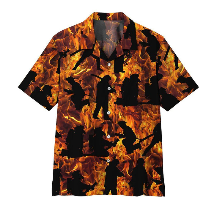 Fire Fighter Hawaiian Shirt | For Men & Women | HW1549-BehighStyle