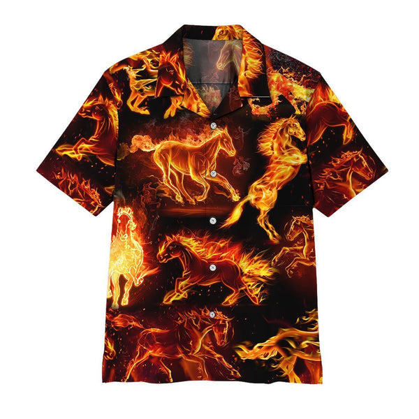 Fire Horse Hawaiian Shirt | For Men & Women | HW1613-BehighStyle