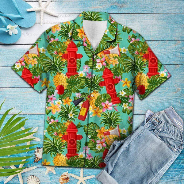 Firefighter Pineapple Aloha Hawaiian Shirt | For Men & Women | HW1044-BehighStyle