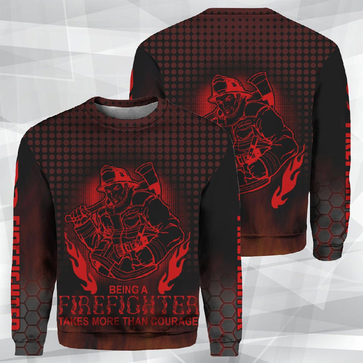 Firefighter Takes More Than Courage 3D All Over Print | For Men & Women | Adult | HP1661-BehighStyle