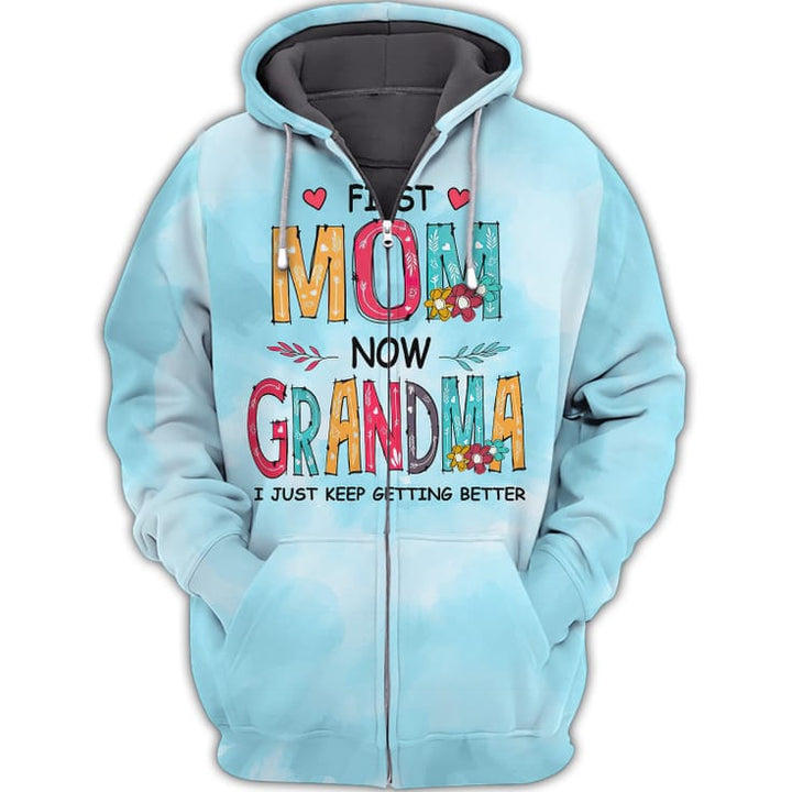 First Mom Now Grandma 3D All Over Print | For Men & Women | Adult | HP1218-BehighStyle