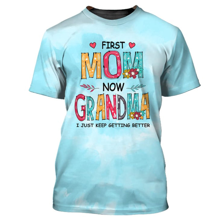 First Mom Now Grandma 3D All Over Print | For Men & Women | Adult | HP1218-BehighStyle