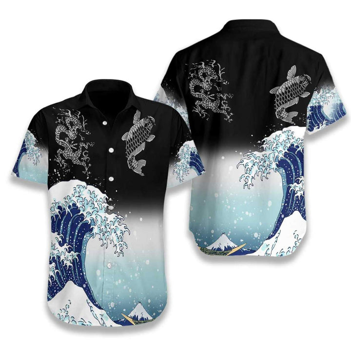 Fish Beach Wave Hawaiian Shirt | For Men & Women | HW1441-BehighStyle