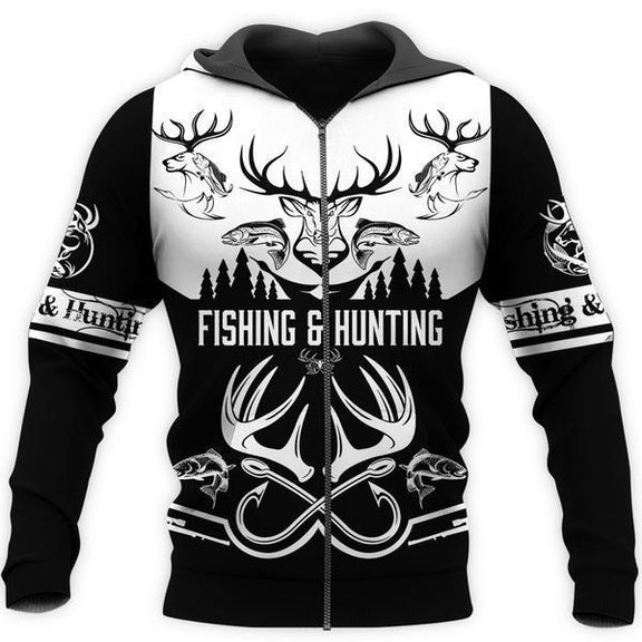 Fishing And Dear Hunting Cool 3D All Over Print | For Men & Women | Adult | HP704-BehighStyle