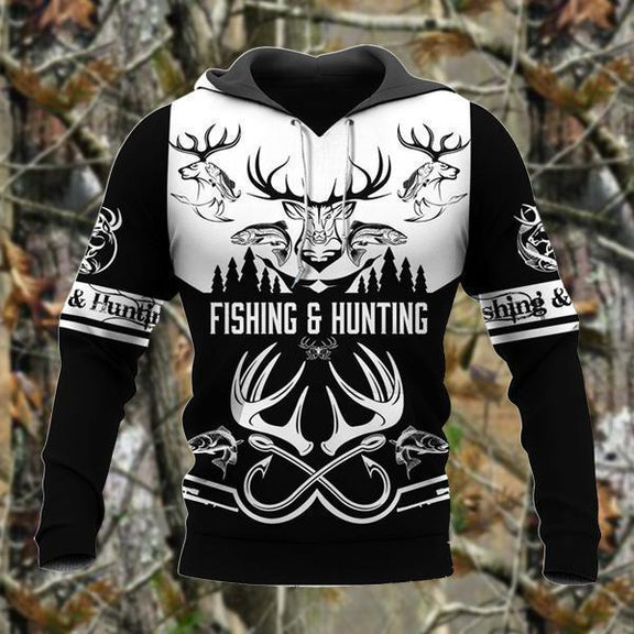 Fishing And Dear Hunting Cool 3D All Over Print | For Men & Women | Adult | HP704-BehighStyle