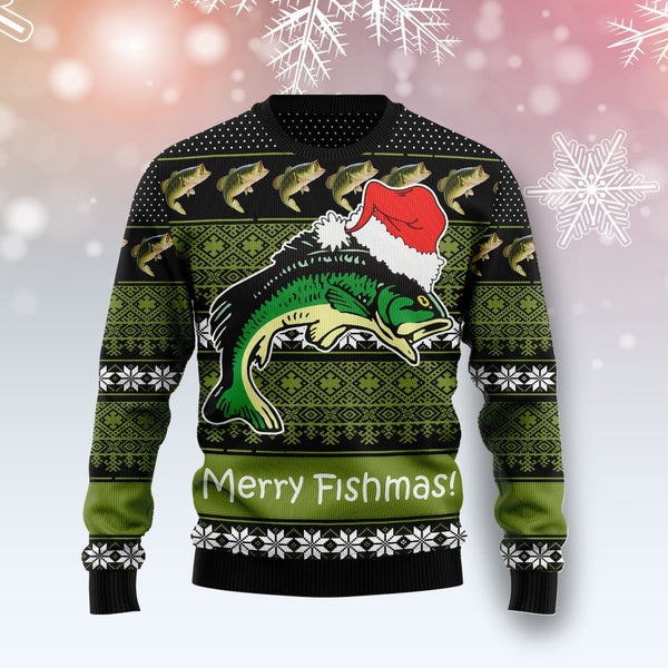 Fishing Merry Fishmas Ugly Christmas Sweater | Adult | US1716