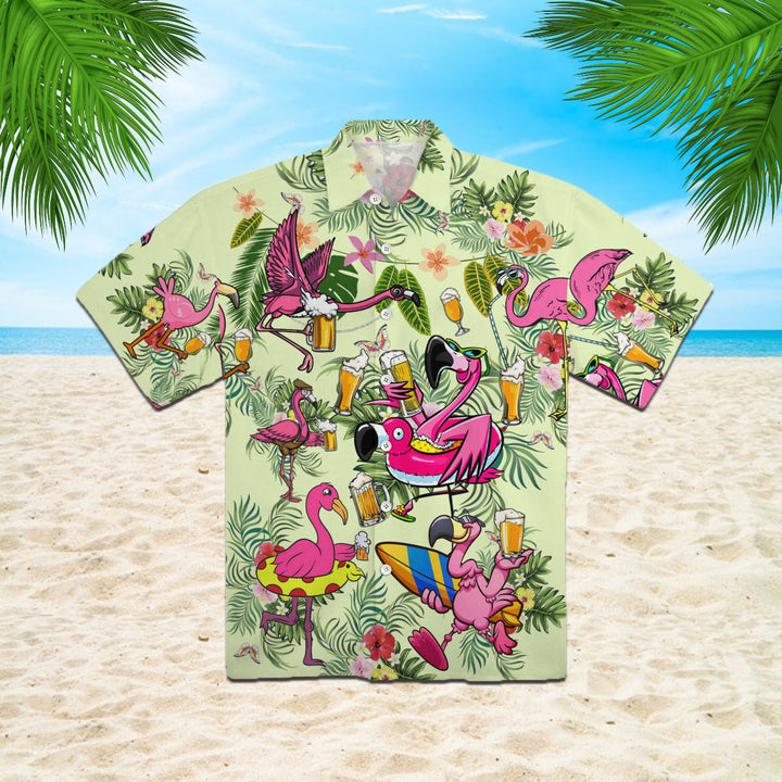 Flamigo Love Beer Tropical Hawaiian Shirt | For Men & Women | HW992-BehighStyle