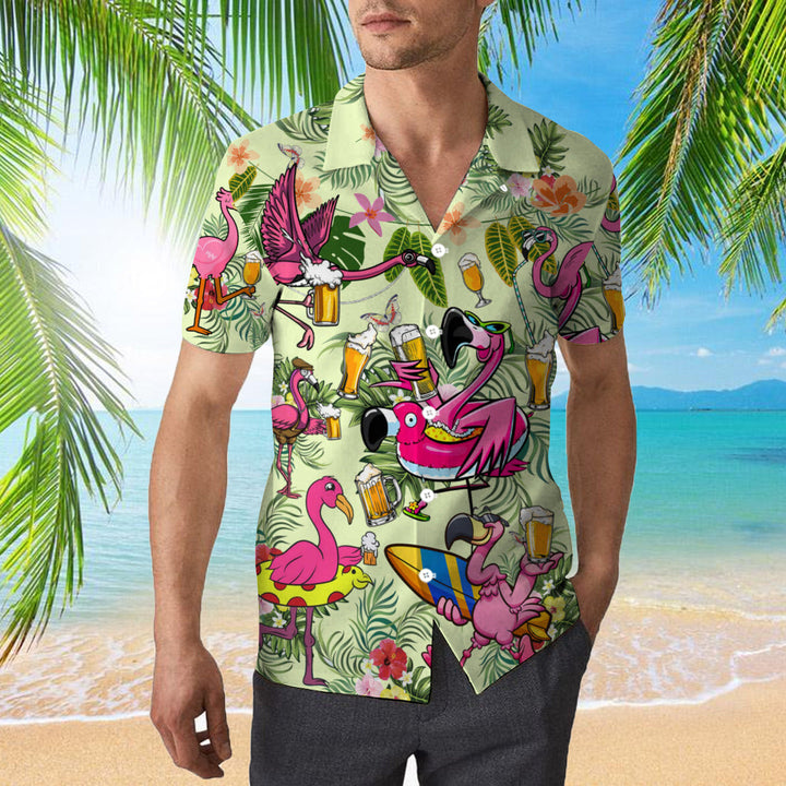 Flamigo Love Beer Tropical Hawaiian Shirt | For Men & Women | HW992-BehighStyle