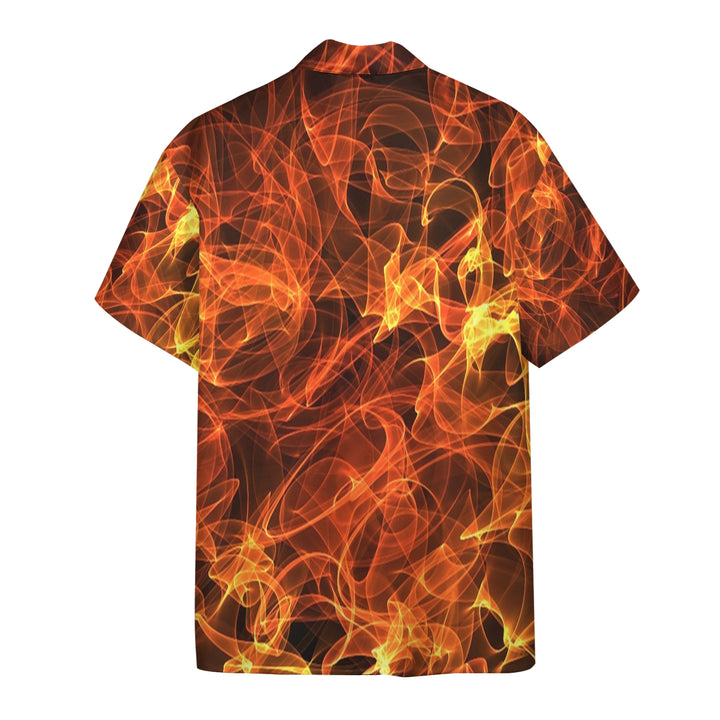 Flaming Skull Find Your Fire Hawaiian Shirt | For Men & Women | HW1640-BehighStyle