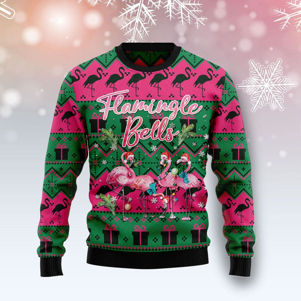 Flamingle Bells Ugly Christmas Sweater | Adult | US2053