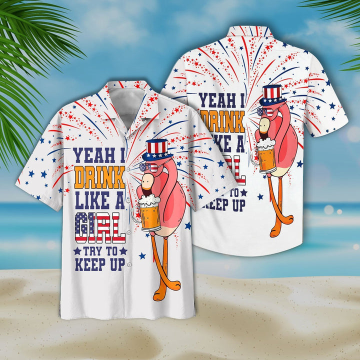 Flamingo And Beer Aloha Hawaiian Shirt | For Men & Women | HW865-BehighStyle