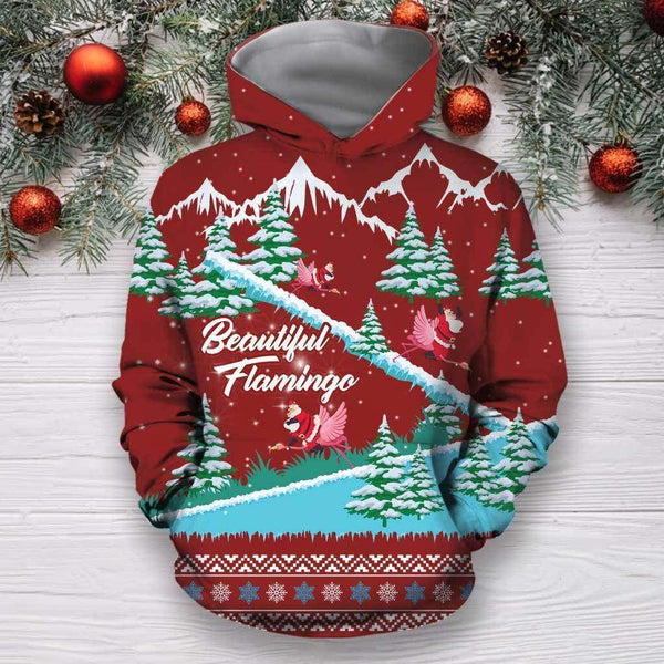 Flamingo Christmas 3D All Over Print | For Men & Women | Adult | HP2006-BehighStyle