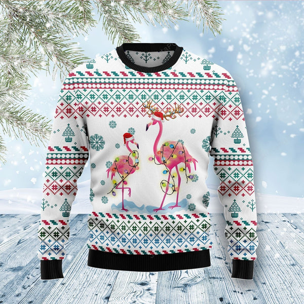 Flamingo Christmas Reunion Ugly Christmas Sweater | Adult | US2180