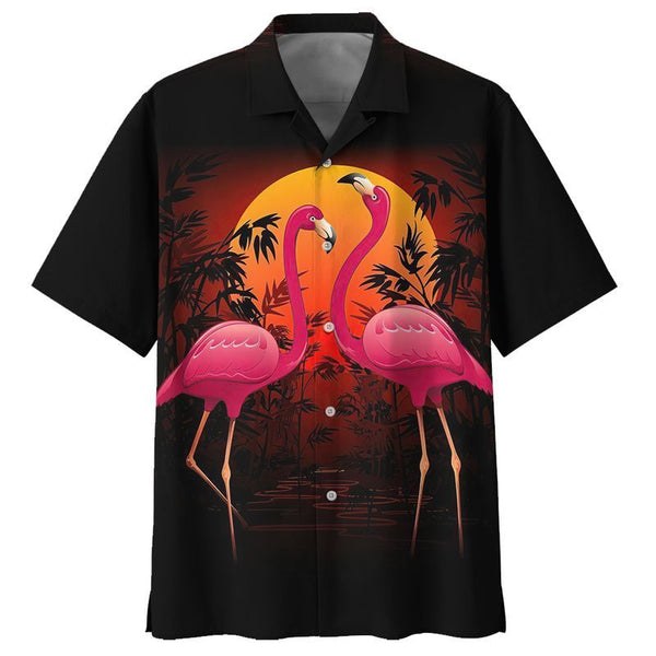 Flamingo Hawaiian Shirt | For Men & Women | HW1398-BehighStyle