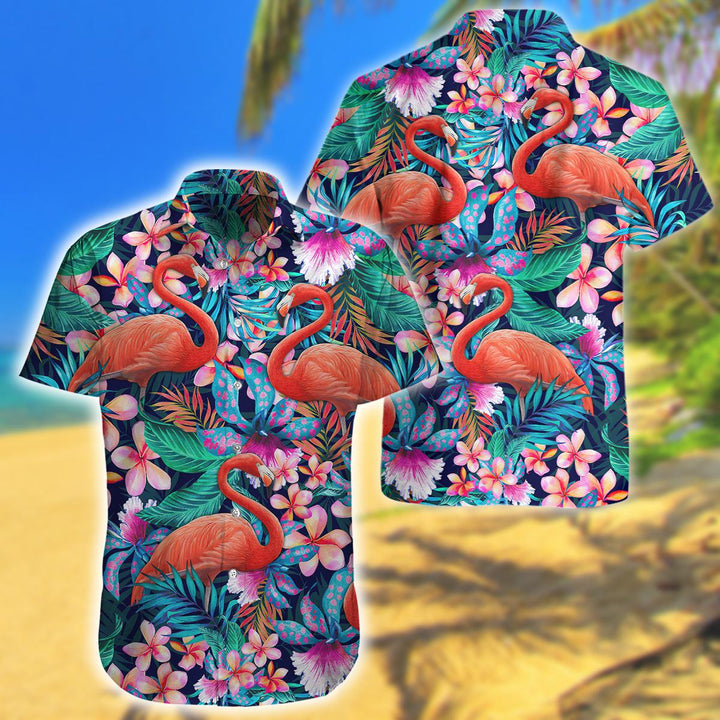 Flamingo Hawaiian Shirt | For Men & Women | HW1401-BehighStyle