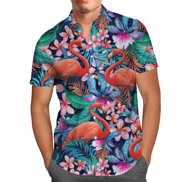 Flamingo Hawaiian Shirt | For Men & Women | HW1401-BehighStyle