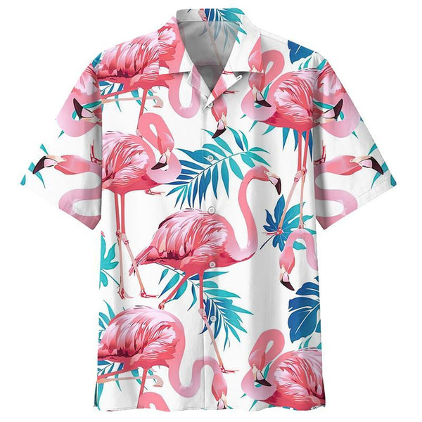 Flamingo Hawaiian Shirt | For Men & Women | HW1403-BehighStyle