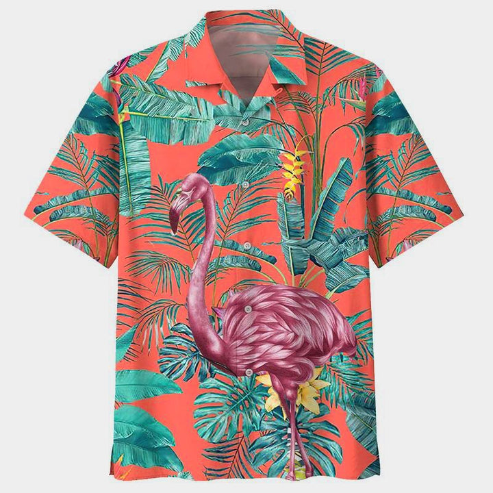 Flamingo Hawaiian Shirt | For Men & Women | HW1706-BehighStyle