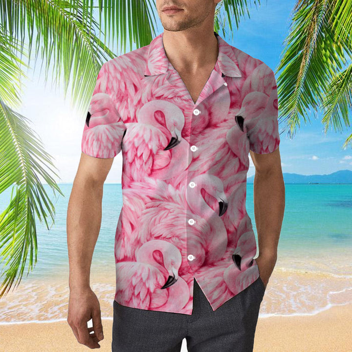 Flamingo Hawaiian Shirt | For Men & Women | HW2216-BehighStyle