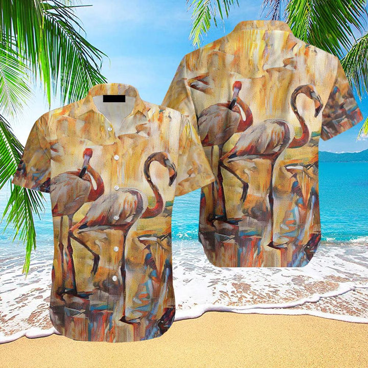 Flamingo Hawaiian Shirt | For Men & Women | HW2234-BehighStyle