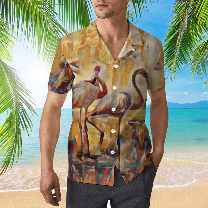 Flamingo Hawaiian Shirt | For Men & Women | HW2234-BehighStyle