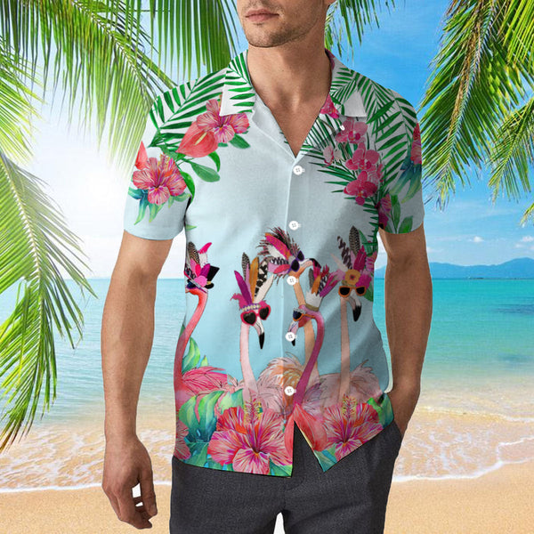 Flamingo Hawaiian Shirt | For Men & Women | HW2236-BehighStyle