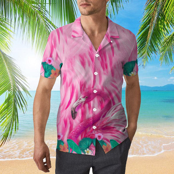 Flamingo Hawaiian Shirt | For Men & Women | HW2411-BehighStyle