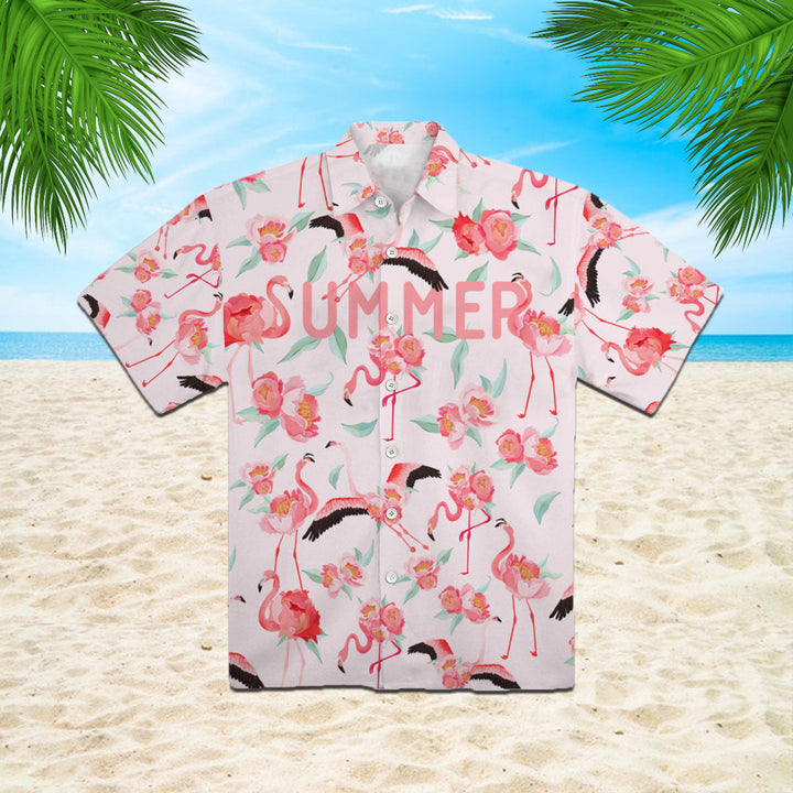 Flamingo Hawaiian Shirt | For Men & Women | HW2414-BehighStyle