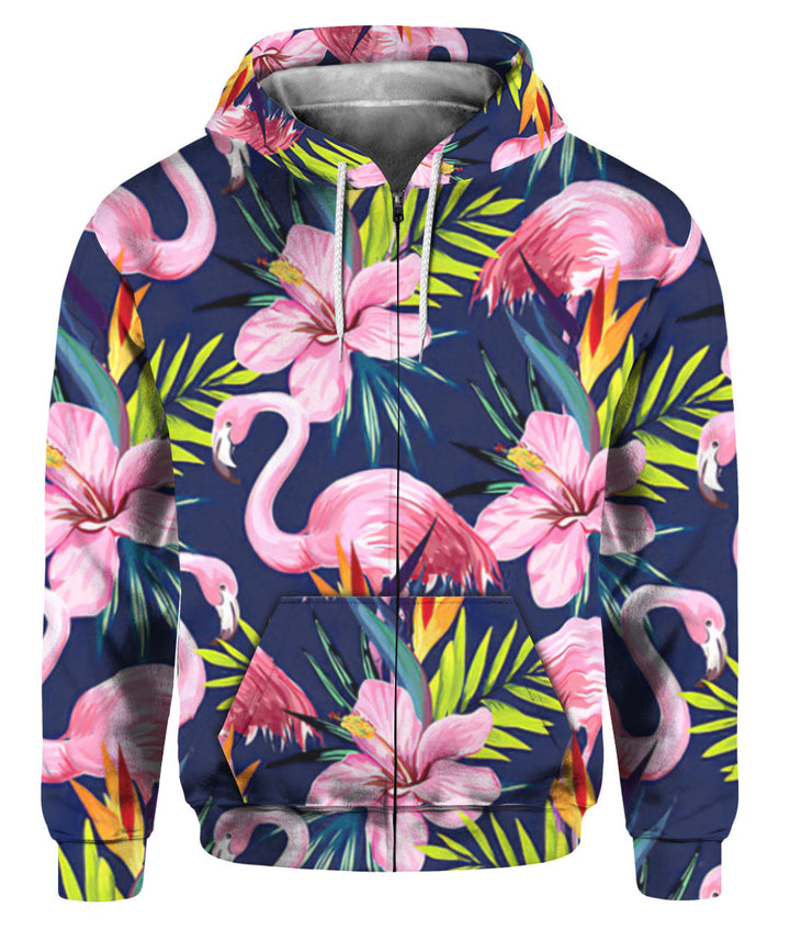 Flamingo Hibiscus 3D All Over Print | For Men & Women | Adult | HP1037-BehighStyle