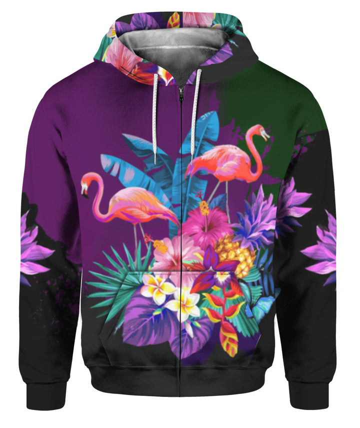 Flamingo Tropical Flower 3D All Over Print | For Men & Women | Adult | HP1040-BehighStyle