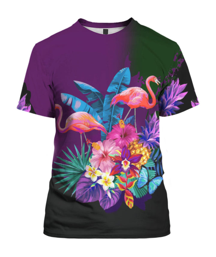 Flamingo Tropical Flower 3D All Over Print | For Men & Women | Adult | HP1040-BehighStyle