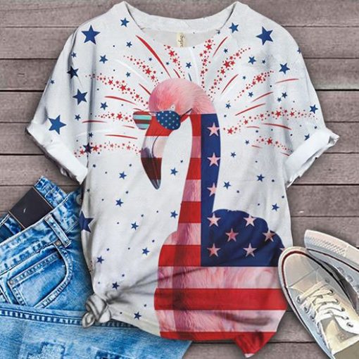 Flamingo US Flag 3D All Over Print | For Men & Women | Adult | HP323-BehighStyle