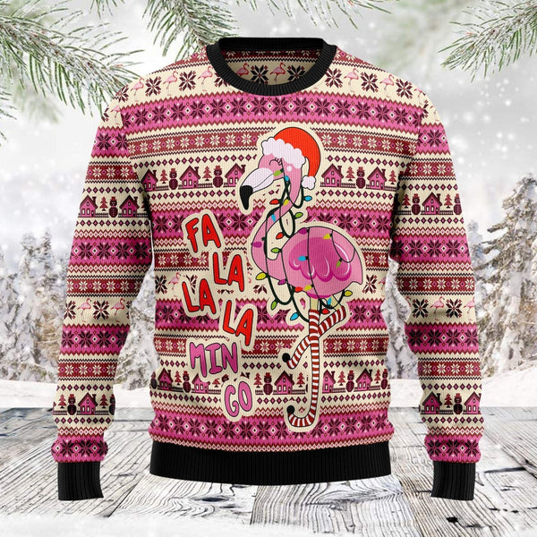 Flamingo Ugly Christmas Sweater | For Men & Women | Adult | US1290-BehighStyle