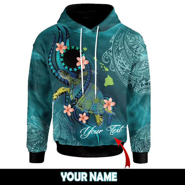 Flower Turtle Custom Name 3D All Over Print | Adult | CN329