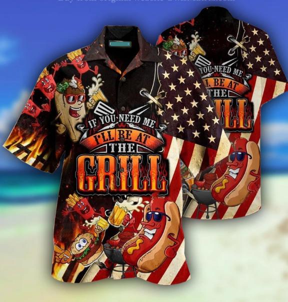 Food Barbecue I Will Be At The Grill Hawaiian Shirt | For Men & Women | HW1527-BehighStyle