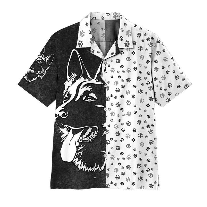 Foot Print Dogs Hawaiian Shirt | For Men & Women | HW1536-BehighStyle