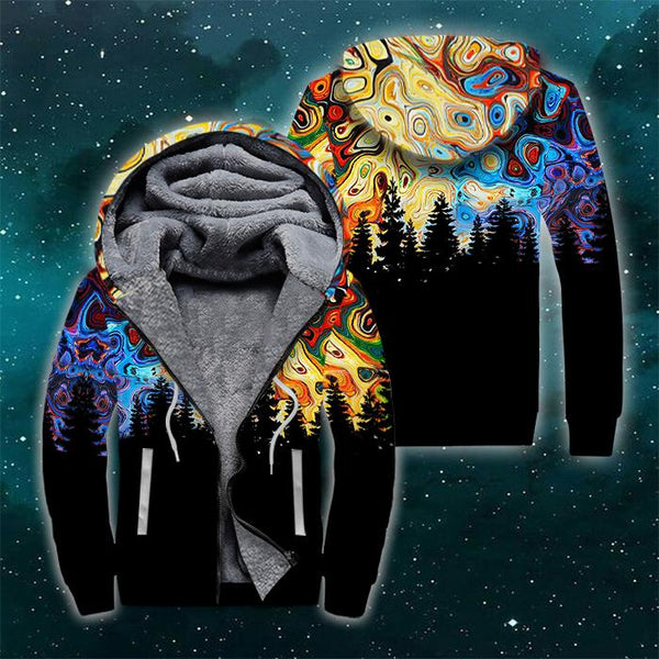 Forest Galaxy Fleece Zip Hoodie All Over Print | FZ690
