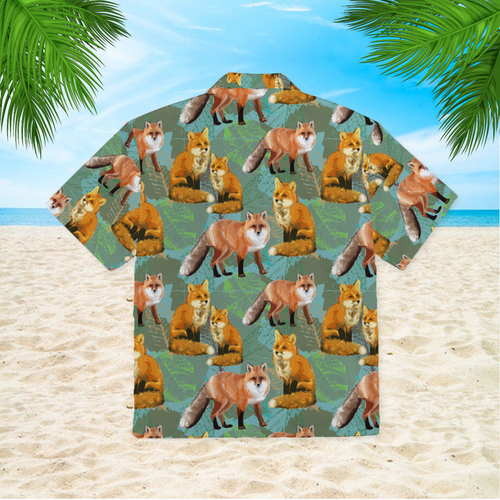 Fox Autumn Leaves Hawaiian Shirt | For Men & Women | HW945-BehighStyle