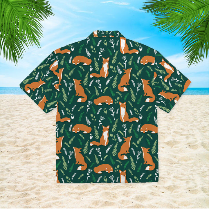 Foxes And Flowers Tropical Hawaiian Shirt | For Men & Women | HW940-BehighStyle