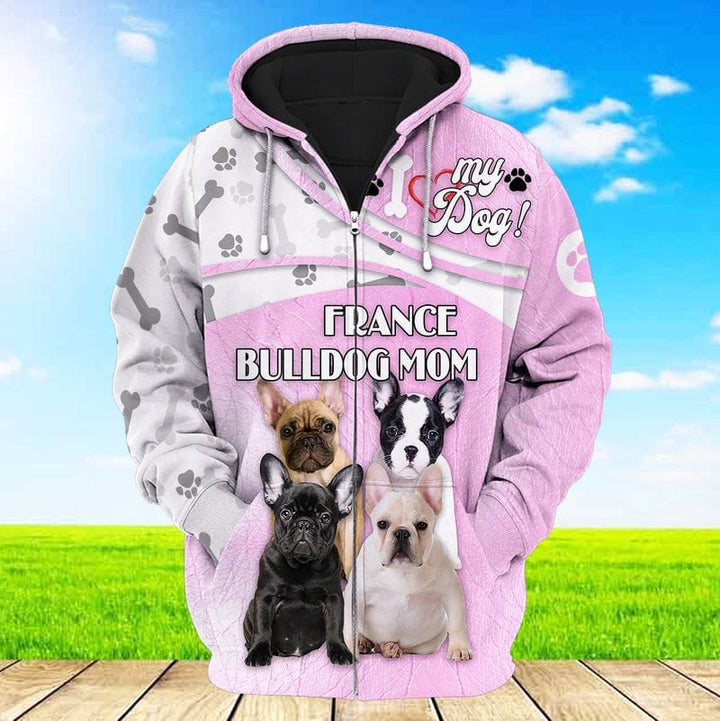 France Bulldog Mom 3D All Over Print | For Men & Women | Adult | HP1216-BehighStyle