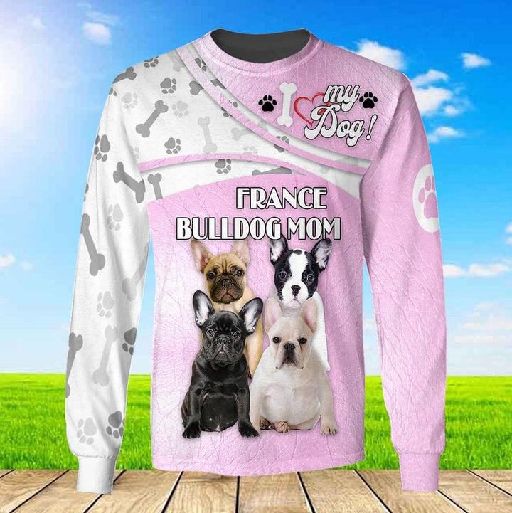 France Bulldog Mom 3D All Over Print | For Men & Women | Adult | HP1216-BehighStyle